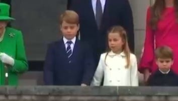 Princess Charlotte Corrects Brother Prince George's Posture on Palace Balcony